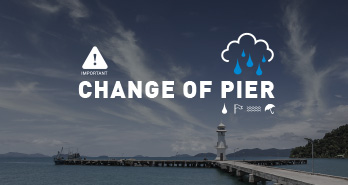 Atualização importante de viagem: Mudança de cais para os ferries de alta velocidade de Lomprayah com serviço de transporte gratuito a 11 de fevereiro de 2024 devido às condições meteorológicas.